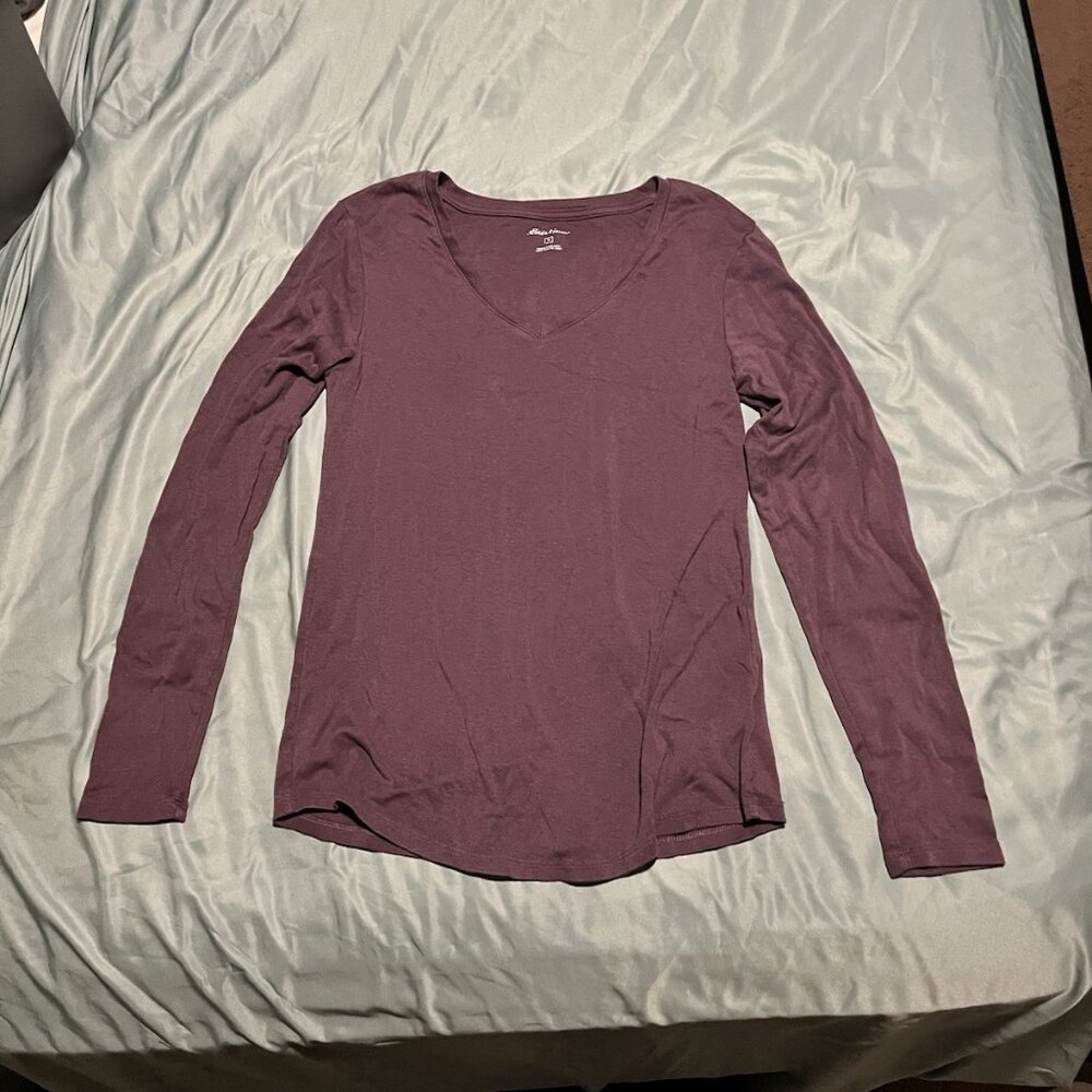 Eddie Bauer Women’s M Long Sleeve Casual Purple Shirt